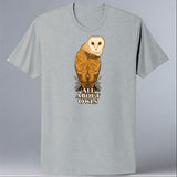 All About Owls - 100% ORGANIC Adult Allmade® Tee - Granite Gray Heather