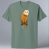 All About Owls - 100% ORGANIC Adult Allmade® Tee - Matcha Green