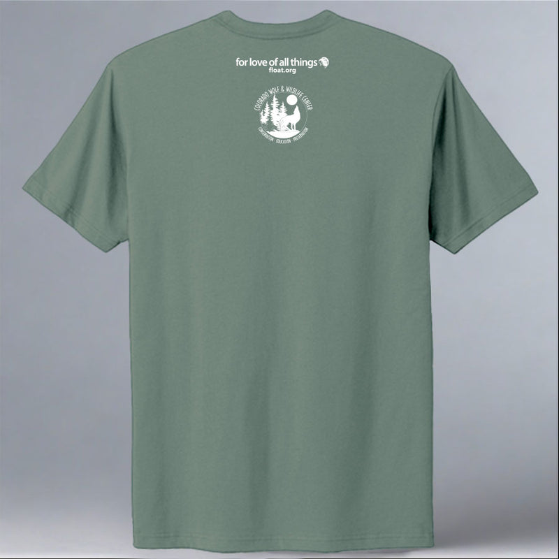 Wolves Matcha Wolves Belong - 100% ORGANIC Adult Allmade® Tee - Matcha Green – FLOAT ...