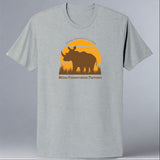 Rhino Conservation Partners - 100% ORGANIC Adult Allmade® Tee - Granite Gray Heather