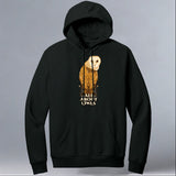 All About Owls - Allmade® Unisex ORGANIC CVC Fleece Pullover Hoodie - Deep Black