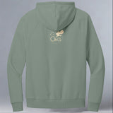 All About Owls - Allmade® Unisex ORGANIC CVC Fleece Pullover Hoodie - Matcha Green