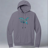 Bat World Sanctuary - Allmade® Unisex ORGANIC CVC Fleece Pullover Hoodie - Cosmic Purple