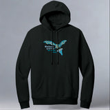 Bat World Sanctuary - Allmade® Unisex ORGANIC CVC Fleece Pullover Hoodie - Deep Black