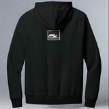 Grand Canyon Wolf Recovery Project - Allmade® Unisex ORGANIC CVC Fleece Pullover Hoodie - Deep Black