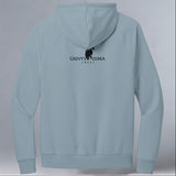 Grevy's Zebra Trust - Allmade® Unisex ORGANIC CVC Fleece Pullover Hoodie - I Love You Blue