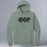 Grevy's Zebra Trust - Allmade® Unisex ORGANIC CVC Fleece Pullover Hoodie - Matcha Green