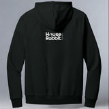 House Rabbit Society - Allmade® Unisex ORGANIC CVC Fleece Pullover Hoodie - Black