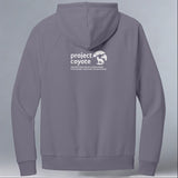 Project Coyote - Allmade® Unisex ORGANIC CVC Fleece Pullover Hoodie - Cosmic Purple