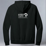 Project Coyote - Allmade® Unisex ORGANIC CVC Fleece Pullover Hoodie - Deep Black