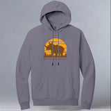 Rhino Conservation Partners - Allmade® Unisex ORGANIC CVC Fleece Pullover Hoodie - Cosmic Purple