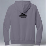 Rocky Mountain Wolf Project - Allmade® Unisex ORGANIC CVC Fleece Pullover Hoodie - Cosmic Purple