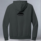 Rocky Mountain Wolf Project - Allmade® Unisex ORGANIC CVC Fleece Pullover Hoodie - Terrain Gray Heather