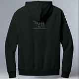 Save Giraffes Now - Allmade® Unisex ORGANIC CVC Fleece Pullover Hoodie - Deep Black