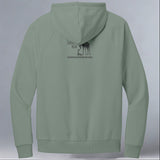 Save Giraffes Now - Allmade® Unisex ORGANIC CVC Fleece Pullover Hoodie - Matcha Green