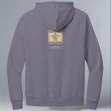 Tour de Turtles - Allmade® Unisex ORGANIC CVC Fleece Pullover Hoodie - Cosmic Purple