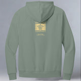Tour de Turtles - Allmade® Unisex ORGANIC CVC Fleece Pullover Hoodie - Matcha Green