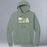 Snow Leopard Trust - Allmade® Unisex ORGANIC CVC Fleece Pullover Hoodie - Matcha Green