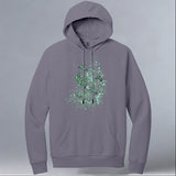 TIRN - Allmade® Unisex ORGANIC CVC Fleece Pullover Hoodie - Cosmic Purple