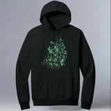 TIRN - Allmade® Unisex ORGANIC CVC Fleece Pullover Hoodie - Deep Black