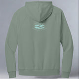 TIRN - Allmade® Unisex ORGANIC CVC Fleece Pullover Hoodie - Matcha Green