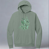 TIRN - Allmade® Unisex ORGANIC CVC Fleece Pullover Hoodie - Matcha Green