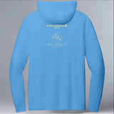 Bat World Sanctuary - Allmade® Unisex ECO-BLEND Hoodie Tee - Azure Blue