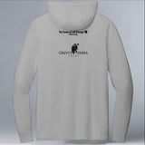 Grevy's Zebra Trust - Allmade® Unisex ORGANIC CVC Fleece Pullover Hoodie - Aluminum Gray