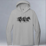 Grevy's Zebra Trust - Allmade® Unisex ORGANIC CVC Fleece Pullover Hoodie - Aluminum Gray