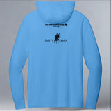 Grevy's Zebra Trust - Allmade® Unisex ORGANIC CVC Fleece Pullover Hoodie - Azure Blue