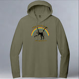 Jungle Friends - Allmade® Unisex ECO-BLEND Hoodie Tee - Olive You Green