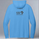 Project Coyote - Allmade® Unisex ECO-BLEND Hoodie Tee - Azure Blue