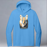 Project Coyote - Allmade® Unisex ECO-BLEND Hoodie Tee - Azure Blue