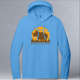 Rhino Conservation Partners - Allmade® Unisex ECO-BLEND Hoodie Tee - Azure Blue