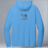 Save Giraffes Now - Allmade® Unisex ECO-BLEND Hoodie Tee - Azure Blue