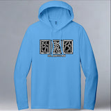 Save Giraffes Now - Allmade® Unisex ECO-BLEND Hoodie Tee - Azure Blue