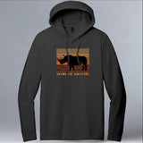 Saving the Survivors - Allmade® Unisex ECO-BLEND Hoodie Tee - Space Black
