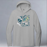 Tour de Turtles - Allmade® Unisex ECO-BLEND Hoodie Tee - Aluminum Gray