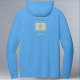 Tour de Turtles - Allmade® Unisex ECO-BLEND Hoodie Tee - Azure Blue