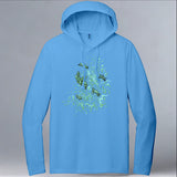 TIRN - Allmade® Unisex ECO-BLEND Hoodie Tee - Azure Blue