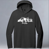 World Animal Protection - Allmade® Unisex ORGANIC CVC Fleece Pullover Hoodie - Space Black
