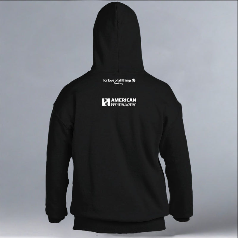 American Whitewater - Gildan Adult Heavy Blend™ 8 oz., 50/50 Hooded Sweatshirt - Black