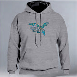 Bat World Sanctuary - Gildan Adult Heavy Blend™ 8 oz., 50/50 Hooded Sweatshirt - Graphite Heather