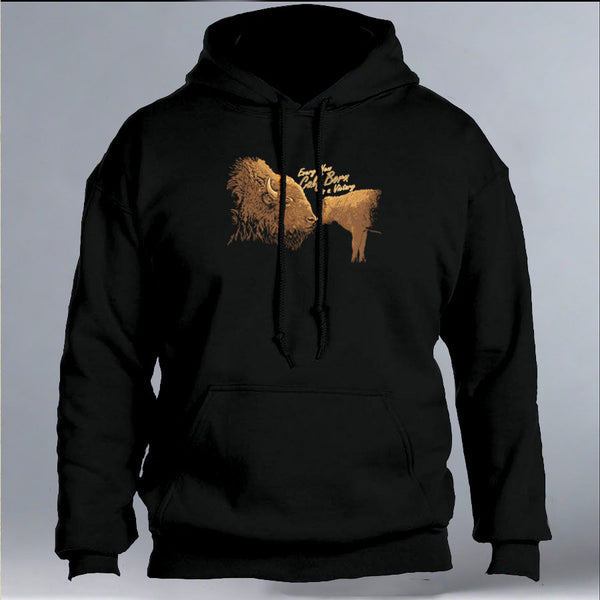Buffalo Field Campaign - Gildan Adult Heavy Blend™ 8 oz., 50/50 Hooded Sweatshirt - Black