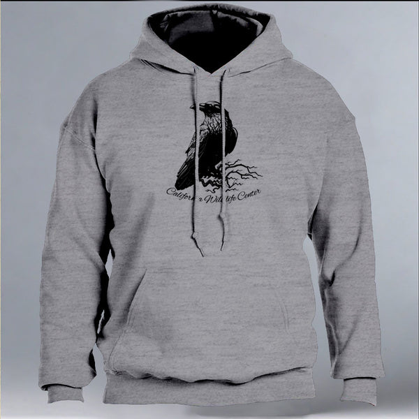 California Wildlife Center - Gildan Adult Heavy Blend™ 8 oz., 50/50 Hooded Sweatshirt - Graphite Heather
