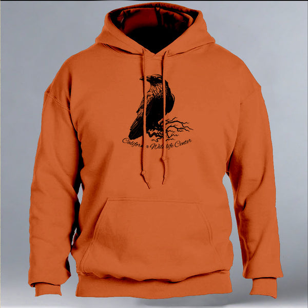 California Wildlife Center- Gildan Adult Heavy Blend™ 8 oz., 50/50 Hooded Sweatshirt - Orange