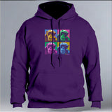 Noelle - Gildan Adult Heavy Blend™ 8 oz., 50/50 Hooded Sweatshirt - Purple