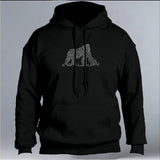 Gorilla Doctors - Gildan Adult Heavy Blend™ 8 oz., 50/50 Hooded Sweatshirt - Black