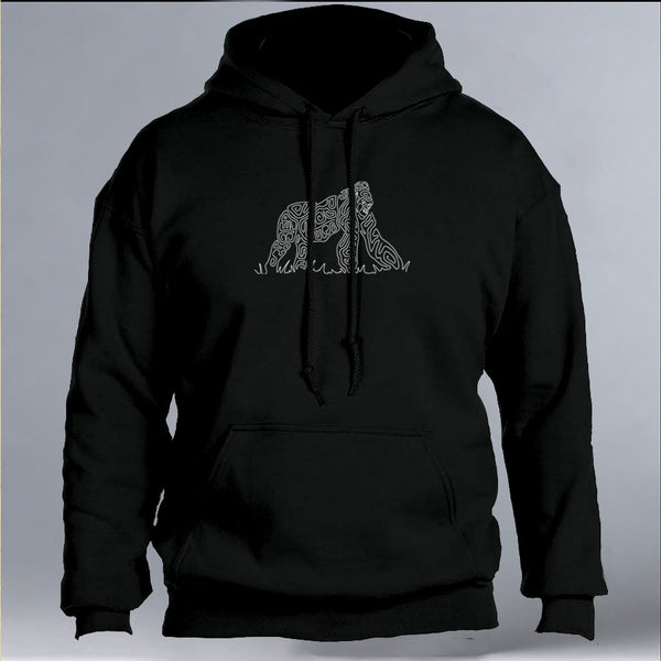 Gorilla Doctors - Gildan Adult Heavy Blend™ 8 oz., 50/50 Hooded Sweatshirt - Black