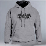 Grevy's Zebra Trust - Gildan Adult Heavy Blend™ 8 oz., 50/50 Hooded Sweatshirt - Graphite Heather
